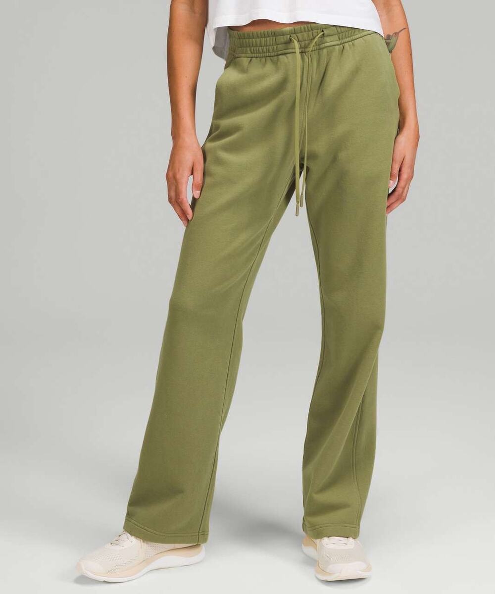 Lululemon Women’s 0 Sweatpants Loungeful Straight Leg Fleece Pant Pull On